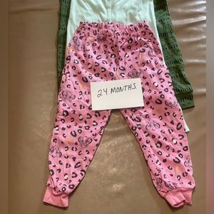 Infant & Toddler leggings/jogger - 3 pair